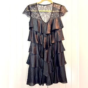 Gorgeous black fun dress. BCBG black, size XS. Super cute, excellent condition